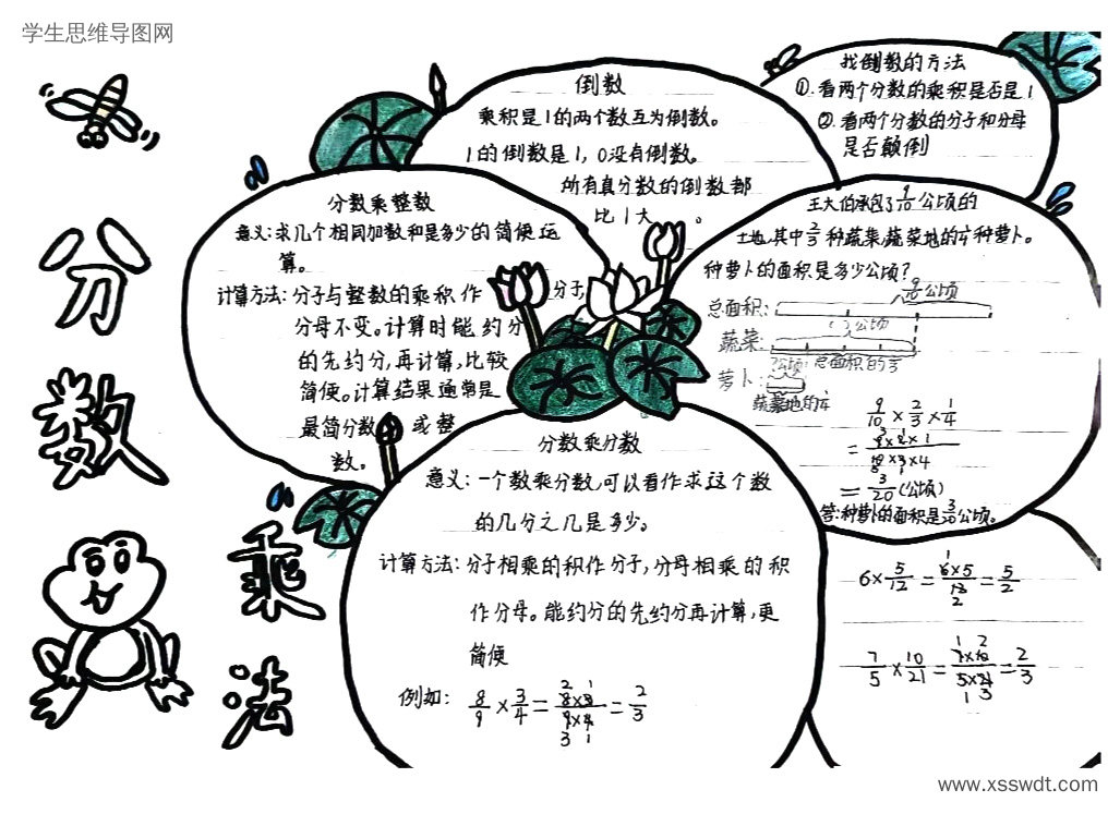 《分数乘法》单元知识梳理与思维导图-第4张