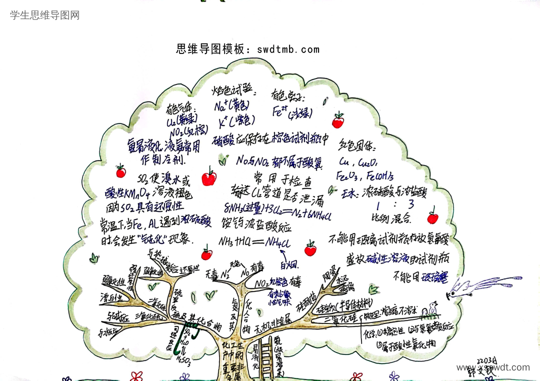 如何画高一化学《化工生产中的重要非金属元素》思维导图